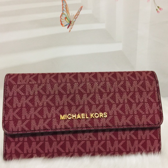 NWT Michael Kors Jet Set Travel Trifold Wallet - Picture 4 of 7